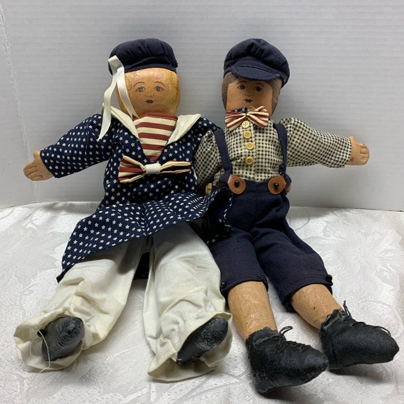 Vintage Americana Dolls set of 2, Boy & Girl - Picture 2 of 8